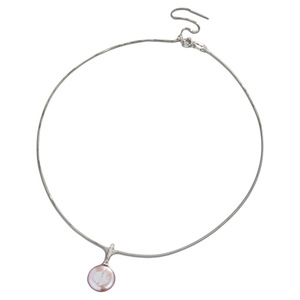 淡水珍珠项链紫色妖姬纯银万能扣吊坠时尚百搭简约小众高级感炫彩