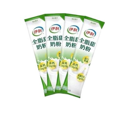 伊利全脂甜奶粉散条装组合装25g全家适用高钙多维健康早餐奶粉