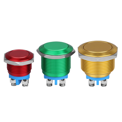 CZHOBO防水金属按钮彩色银触点