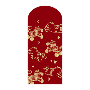 2026新品马年卡通可爱利是封高档个性创意触感纸大小号压岁红包袋