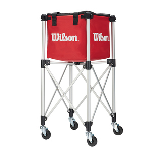 Wilson威尔胜大容量便携可移动铝制捡球器网球车推车收纳筐网球框