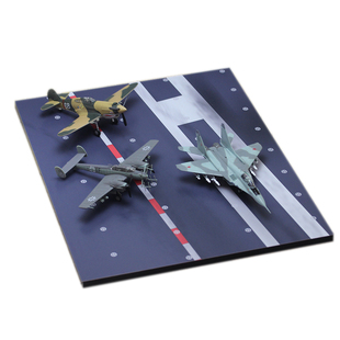 飞机跑道地台航母战斗机轰炸机摆件场景大号1:72/144仿真木质成品