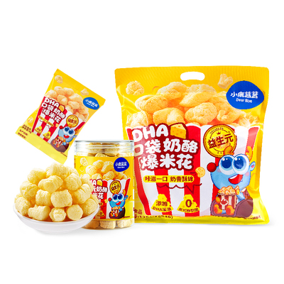 小鹿蓝蓝爆米花宝宝零食泡芙