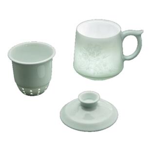 景德镇茶杯陶瓷高端女士个人专用主人杯办公室水杯送礼茶水分离杯
