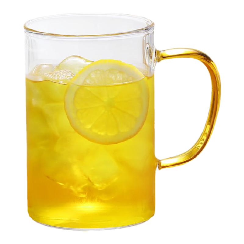 耐高温家用手工带把玻璃杯绿茶杯