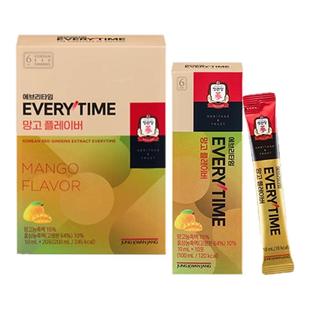 韩国正官庄6年根高丽参红参饮芒果浓缩液10ml*20条效期至26年12月