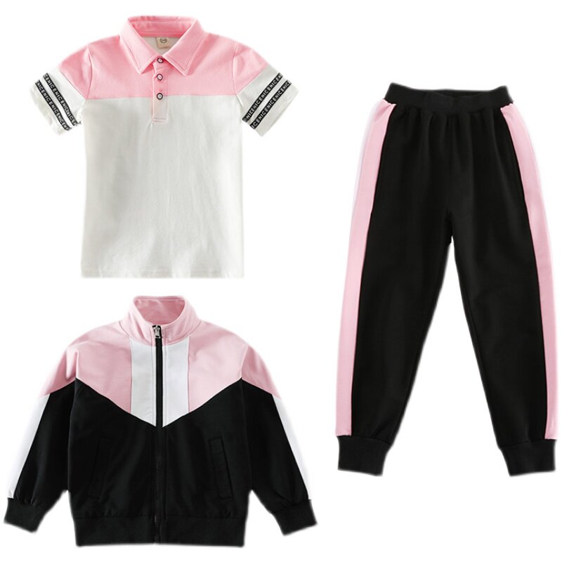 幼儿园园服春秋装三件套新款校服运动会套装小学生儿童棒球服班服