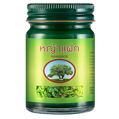 泰国进口KAVAGOOD薄荷膏清凉止痒消肿青草膏蚊虫叮咬专用止痒膏