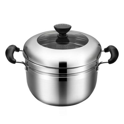 中宝蒸锅汤锅加厚304不锈钢