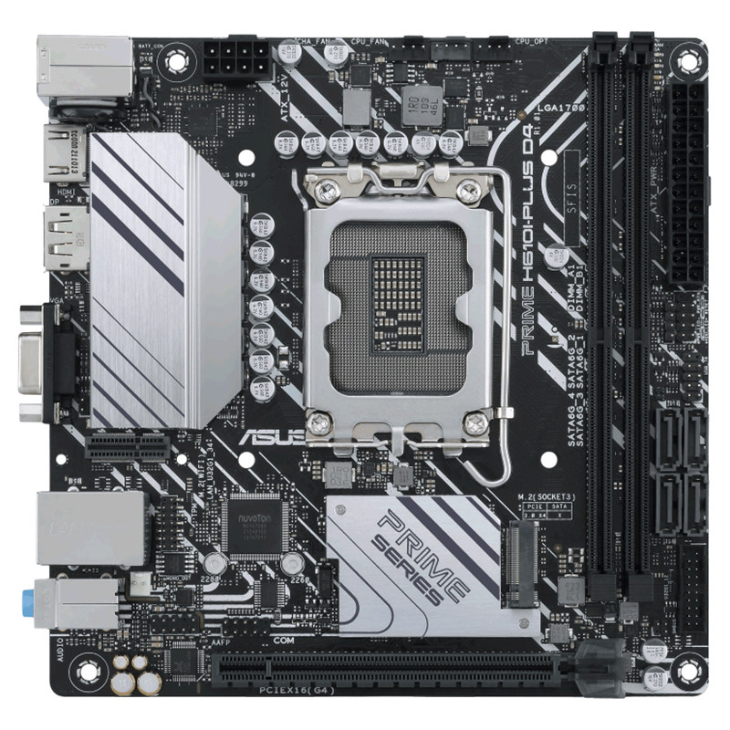 华硕 h610i 台式机mini迷你ITX主板12100f124001310014400板u套装