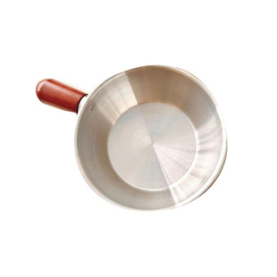 304不锈钢一人食锅打蛋碗可拆卸手柄实木柄家用搅拌沙拉碗泡面碗