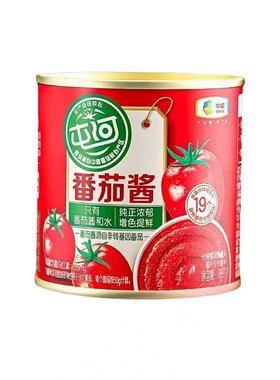中粮屯河新疆番茄酱无防腐剂绿色食品调味料番茄红素番茄酱罐头