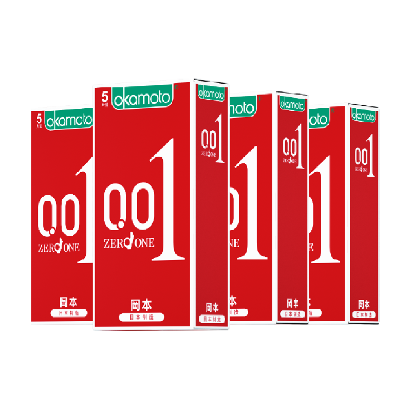 冈本超薄0.01情趣避孕套5只×4盒