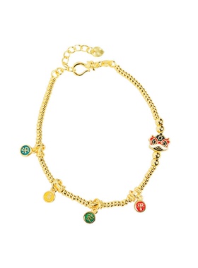 越南沙金醒狮手链女国潮饰品