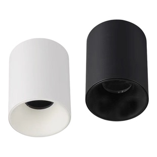 明装吸顶防眩射灯圆形免开孔10w20w30w3500K4500K5000K客厅过道