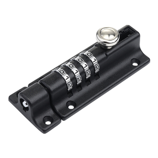 密码插销锁四位免打孔门栓防水防锈金属户外门扣木门防盗密码锁