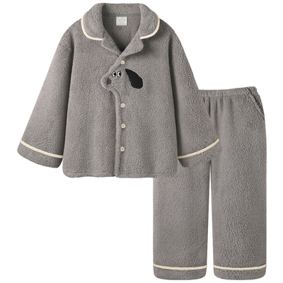 珊瑚绒睡衣男款加厚冬