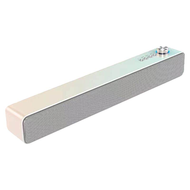 台式电脑桌面长条蓝牙音箱 重低音炮双喇叭音响TF插卡扬声器声霸