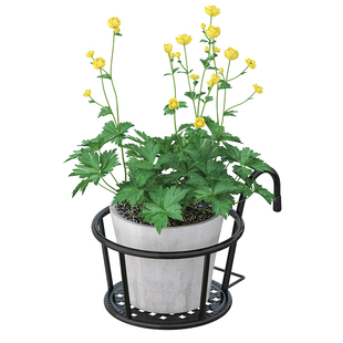 阳台花架置物架花盆托架铁艺悬挂栏杆挂式护栏窗台户外庭院花架子
