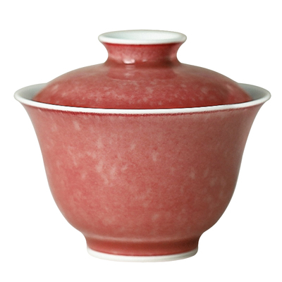 隅成豇豆红盖碗多款入