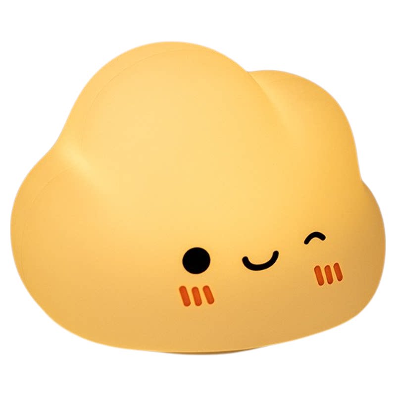云朵硅胶小夜灯可爱充电拍拍灯
