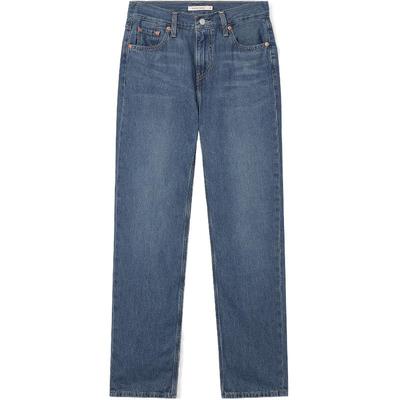 李维斯女士高腰宽松直筒牛仔裤