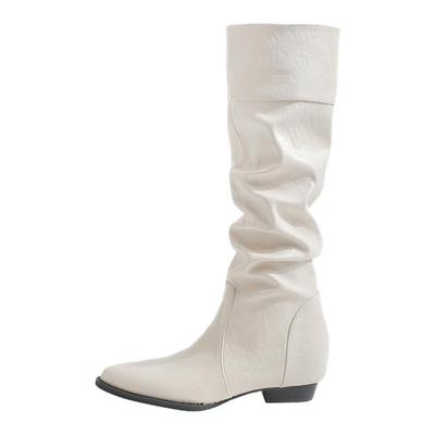 现货！！【免费试穿】牛皮长靴