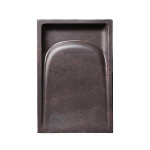 赋比兴 国家非遗 肇庆端砚砚台《淌池砚》8寸端砚宋坑抄手素砚台 正宗老坑天然原石砚台 精品文房四宝砚台