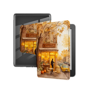 适用Kindle磁吸分离Paperwhite咖啡馆电纸书kpw1风景2文艺3透明壳4小众5第11潮12代658青春版958电子书保护套