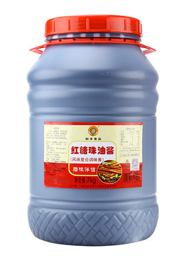 如丰红糖珠油酱7kg大桶装