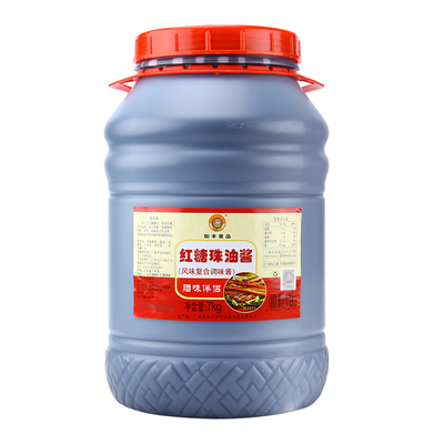 如丰红糖珠油酱7kg大桶装