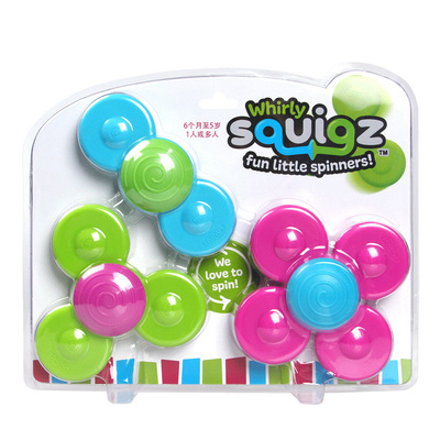 Fatbrain智库吸盘转转乐宝宝儿童餐桌2安抚3陀螺玩具美国6个月1岁