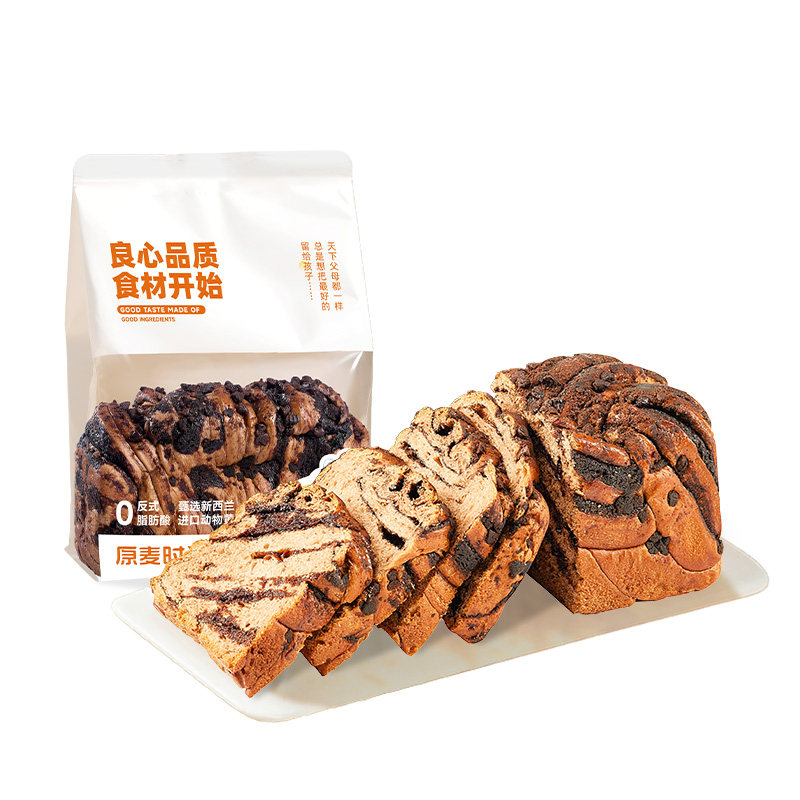 原麦时光巧克力吐司短保面包零食