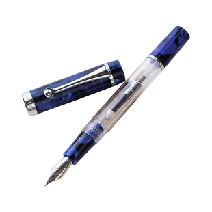 一航WANCHER 笔杆灌墨大容量 透明德国JOWO6号尖 钢笔 3种上墨式