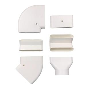 新风系统地送风出风口配件分风箱方转圆接头管道配件地送风扁管