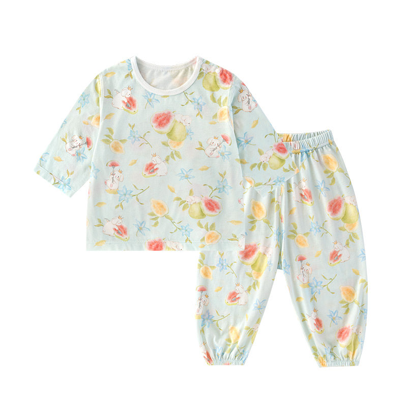 男女宝宝夏季薄款空调服套装