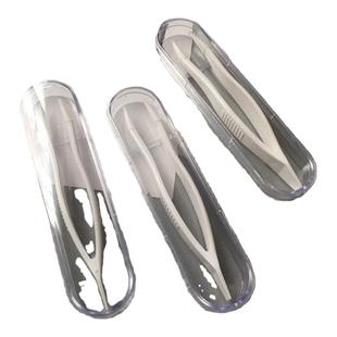 超好用隐形眼镜盒夹子美瞳盒佩戴工具大号便携多大吸棒镊子吸盘套