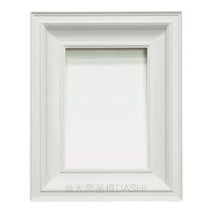 白色复古典欧式实木油画框外框装裱定制镜框相框美式挂墙摄影拼图