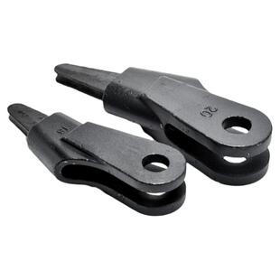 钢丝绳接头楔形接头 吊车配件钢丝绳夹头楔套 带横销加工轴6-40MM