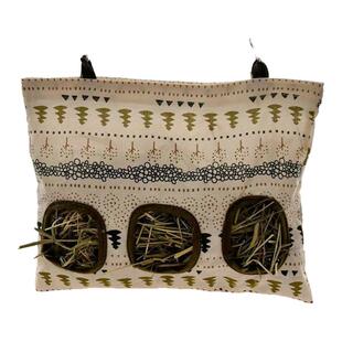 新品兔子悬挂式干草喂食袋兔子荷兰猪大容量草架兔子草袋兔子草架