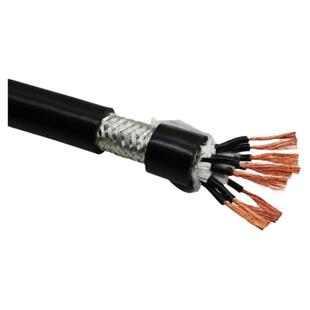 TRRVVSP超柔双绞带屏蔽拖链电缆线2-16芯国标纯铜坦克链控制电线