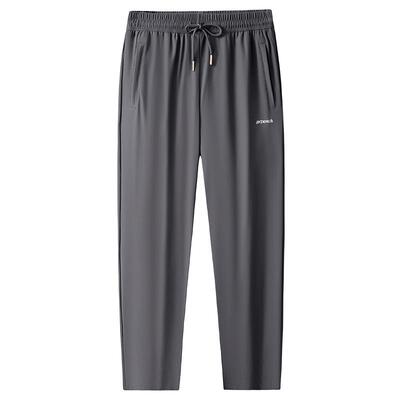 夏季冰丝弹力休闲裤男加大码