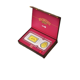 周生生Au999.9黄金哈利波特系列校徽&车票金片收藏送礼94147D