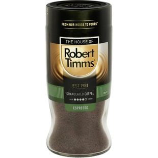 澳洲直邮Robert Timms罗伯特替姆斯 速溶纯黑咖浓缩咖啡颗粒200g