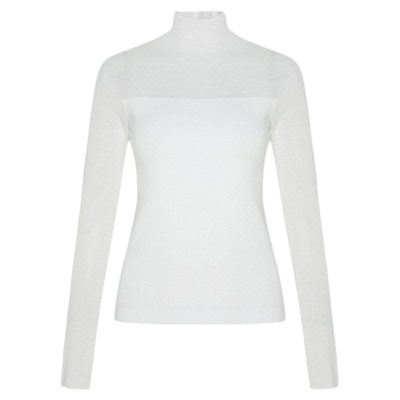 线上专享hply young春季新款小众拼接柔软打底高领舒适针织衫