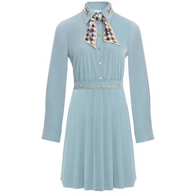 欧碧倩OBEG学院风连衣裙