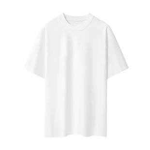 [纯棉]网易严选男士T恤夏白色短袖女薄款长袖上衣打底衫内搭小白T