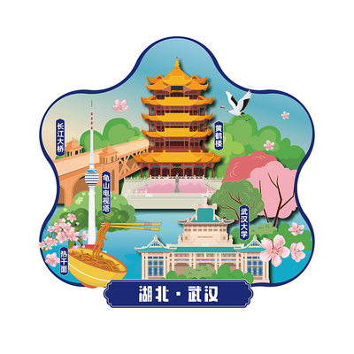 【平面款】城市冰箱贴全国各地成都重庆北京上海旅游纪念品磁贴