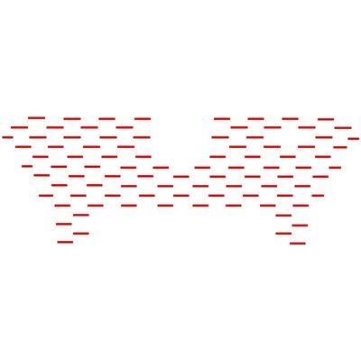 适用20-21长安cs75plus中网装饰车贴纸改装镭射变光中网饰条改色