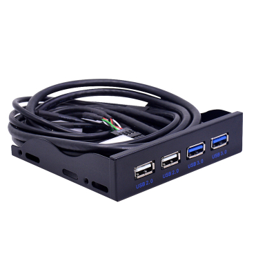 包邮usb3.0软驱前置面板4口